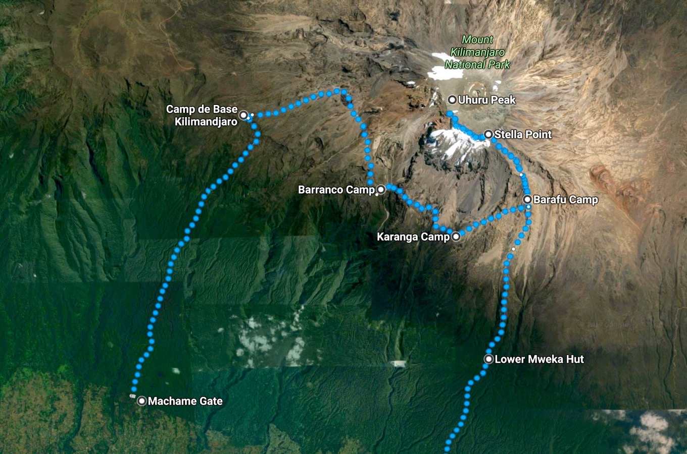 Camps Machame Route