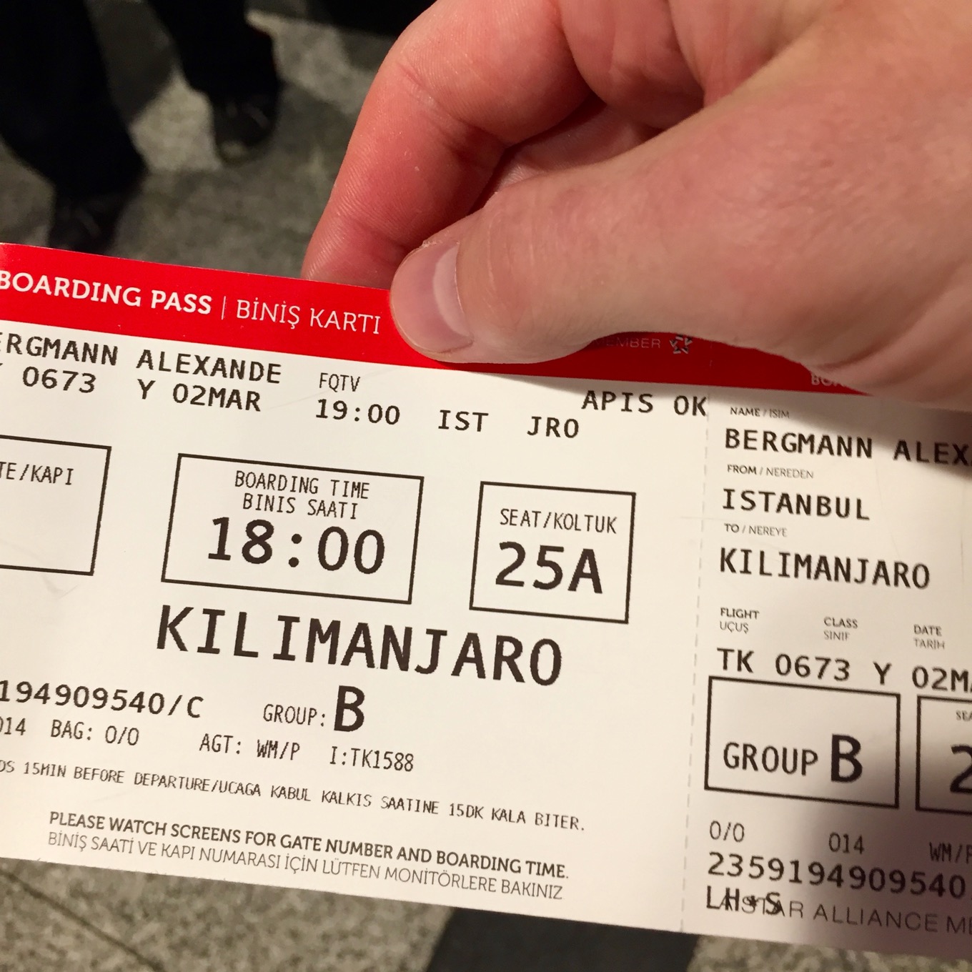 Billet d‘Istanbul à l‘aéroport de Kilimandjaro
