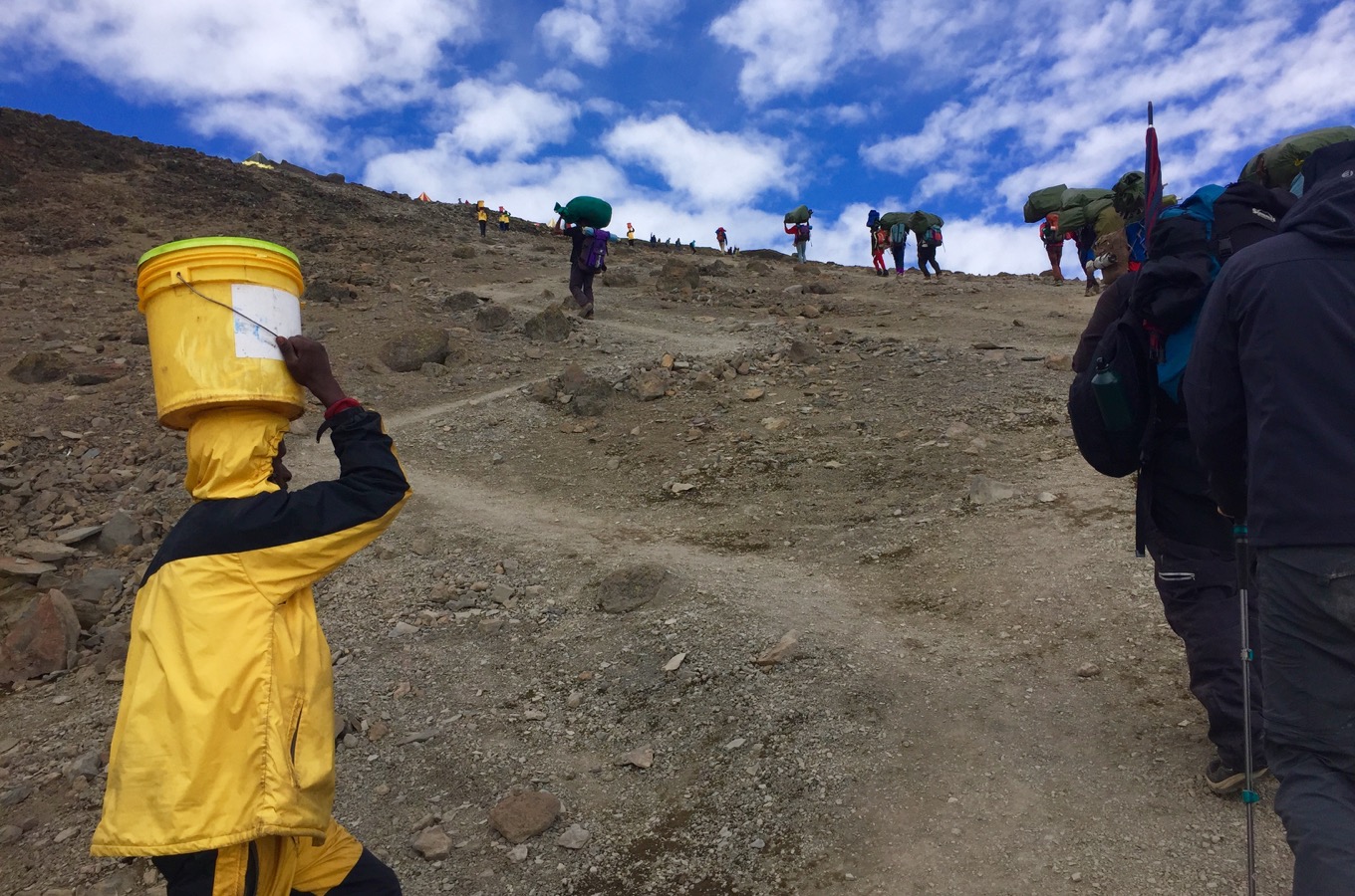 Ascent up Barafu Camp (Base Camp)