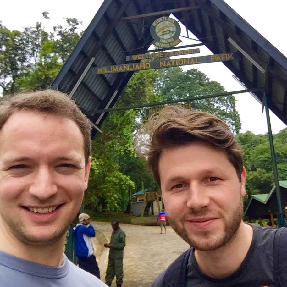 Entrance of Kilimanjaro national park Machame Gate