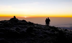 Sonnenaufgang auf dem Dach von Afrika