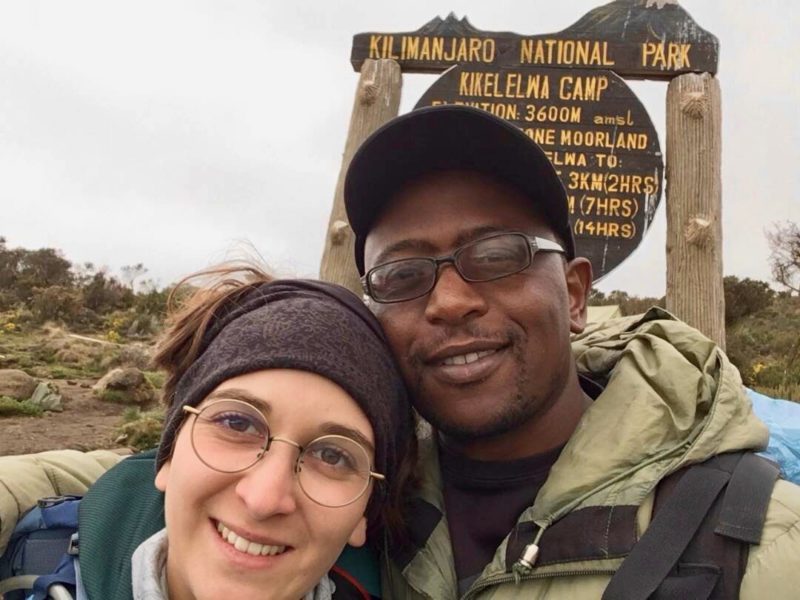 Im Camp am Kilimandscharo auf dem Weg zum Gipfel