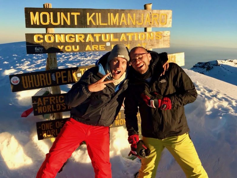 Successful ascent of Uhuru Peak, the summit of Kilimanjaro in Tanzania