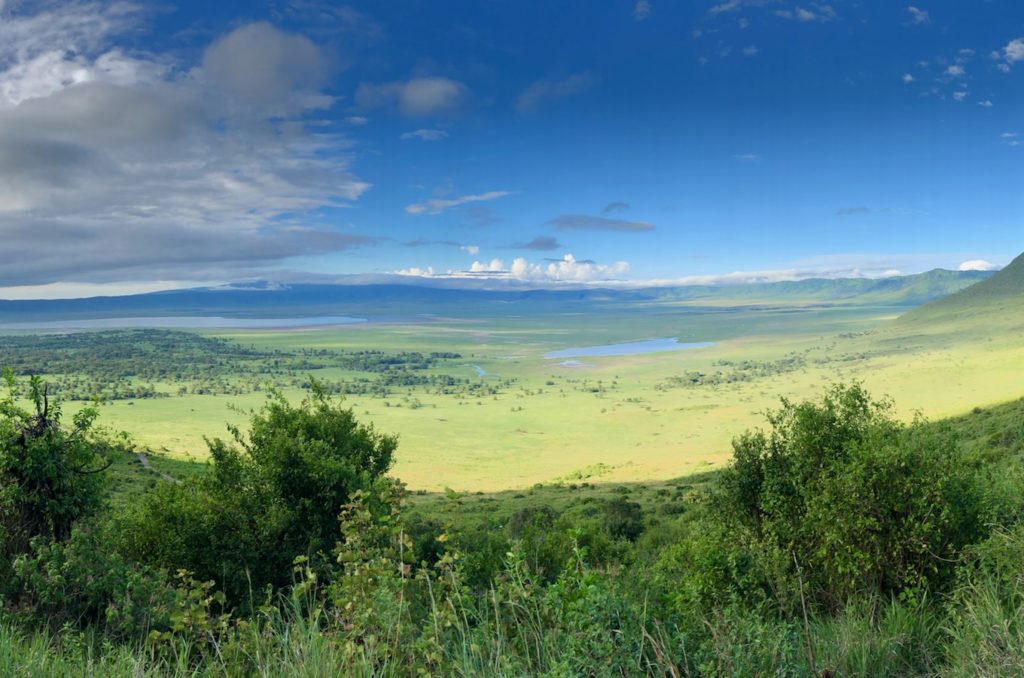 Der Ngorongoro Crater von oben